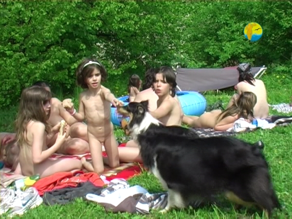 Small Trampoline - family naturism outdoors | Russianbare Small Trampoline - family naturism outdoors | Russianbare