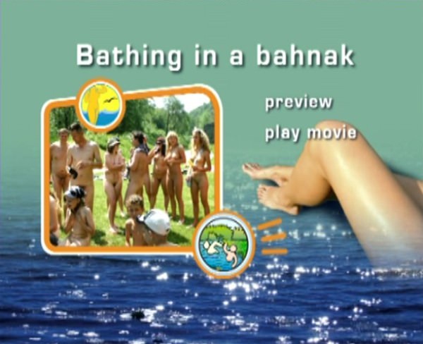 Bathing in a Bahnak - Video of a family naturism outdoors | Russianbare